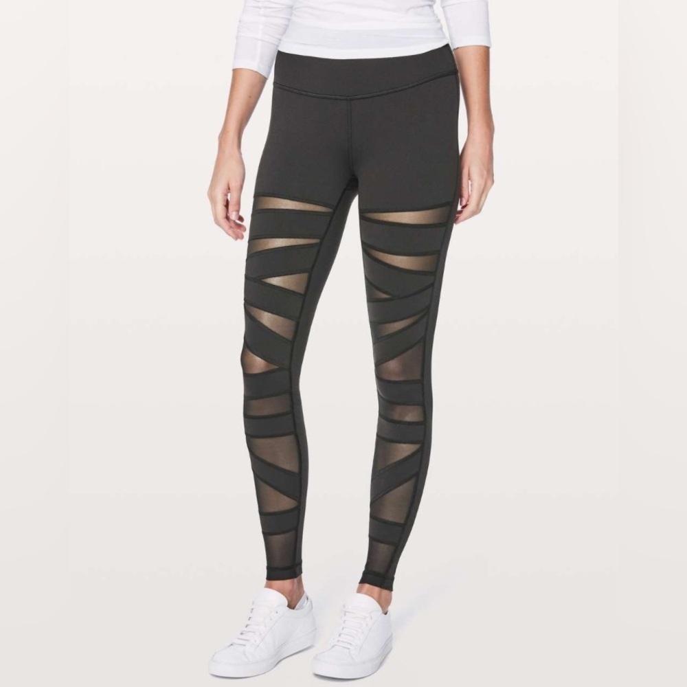 Lululemon- High Rise Wunder Under Pant * Tech Mesh 28”
